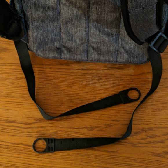 Gray Heather Backpack with charger port - Picture 8 of 12